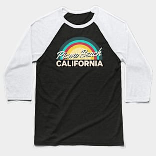 Pismo Beach California Vintage Sunset Baseball T-Shirt